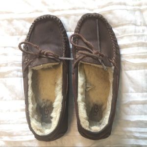 UGG Brown Dakota Moccasin Slippers